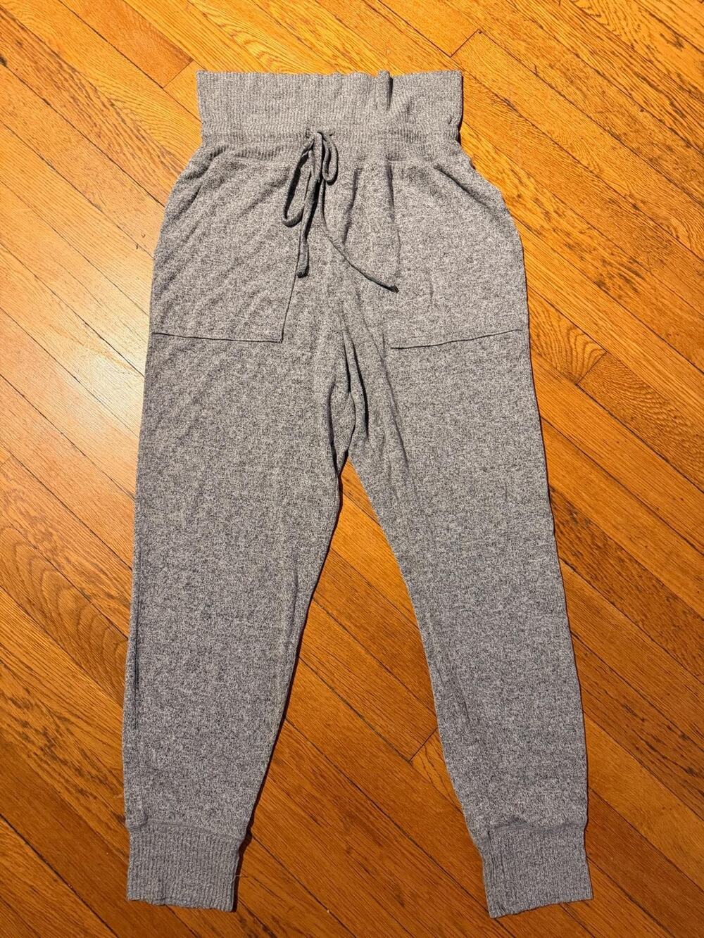 Aerie Gray High Waist Jogger Pants Size M